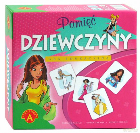 Układanka pamięciowa DZIEWCZYNY dla dzieci [GRA]