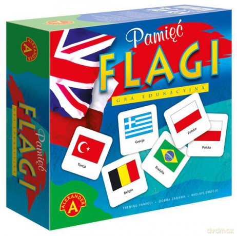 Układanka pamięciowa FLAGI dla dzieci [GRA]