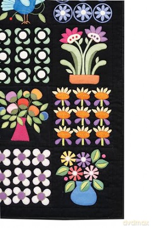Folk Art Garden Applique Sampler - Erica Kaprow [KSIĄŻKA]
