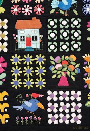 Folk Art Garden Applique Sampler - Erica Kaprow [KSIĄŻKA]