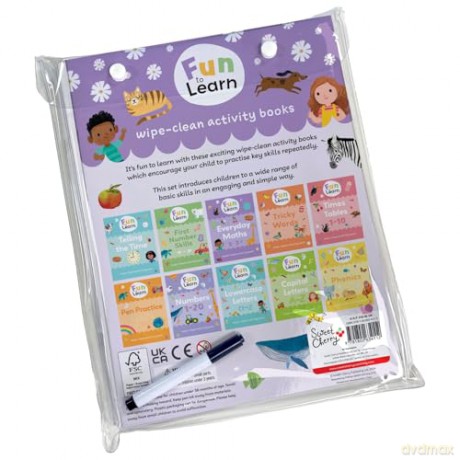 Fun to Learn Wipe Clean Set: 11 (Fun to Learn Wipe-Clean Activity Books) [KSIĄŻKA]
