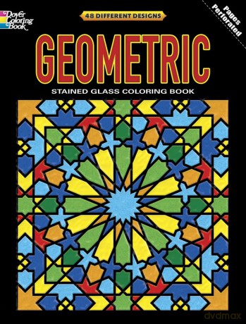 Geometric Stained Glass Col Book - Dover [KSIĄŻKA]