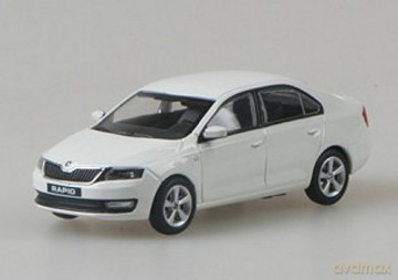 Abrex Skoda Rapid (white Candy Uni) [ZABAWKA]