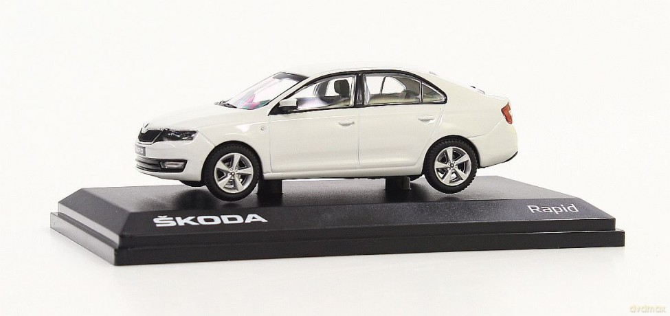Abrex Skoda Rapid (white Candy Uni) [ZABAWKA]