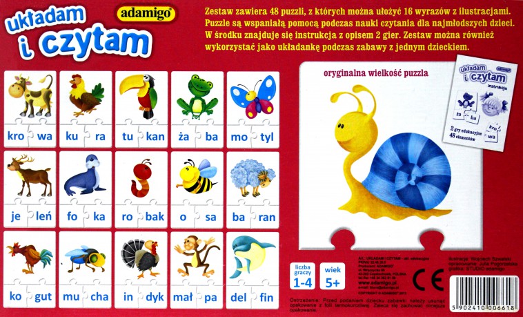 Adamigo Gra Układam I Czytam [GRA]