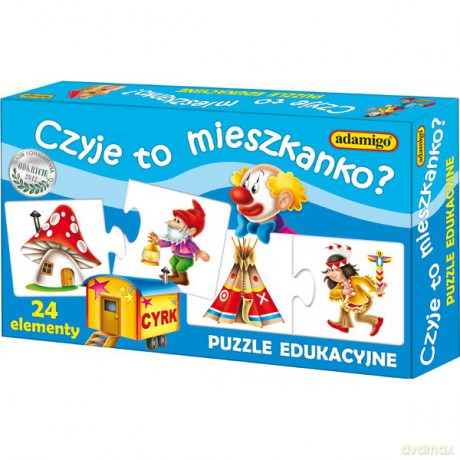 Adamigo 24 El. Czyje To Mieszkanko? [PUZZLE]