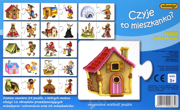 Adamigo 24 El. Czyje To Mieszkanko? [PUZZLE]