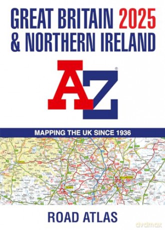 Great Britain/N Ireland A-Z Rd Atlas 25 - A-Z Maps [KSIĄŻKA]
