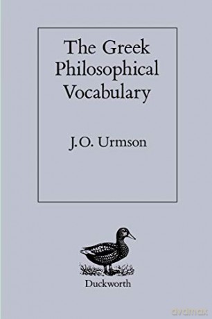Greek Philosophical Vocabulary - J O Urmson [KSIĄŻKA]