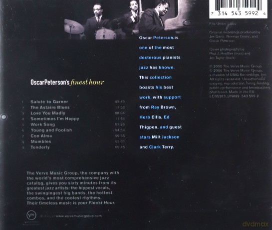 Oscar Peterson: Finest Hour [CD]