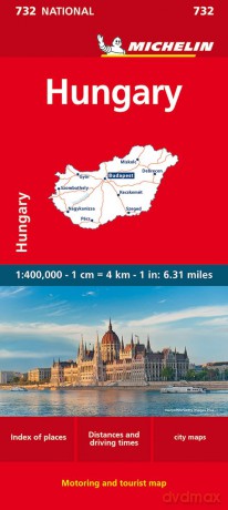 Hungary Michelin National Map 732 - Michelin [KSIĄŻKA]