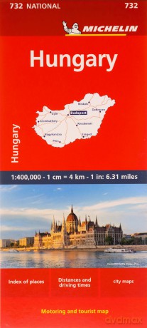 Hungary Michelin National Map 732 - Michelin [KSIĄŻKA]