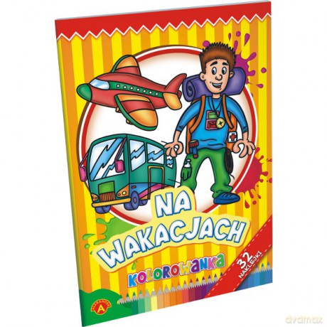 Alexander Kolorowanka A5 Na Wakacjach [KSIĄŻKA]