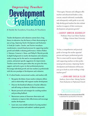 Improving Teacher Development and Evaluation: A Guide for Leaders, Coaches, and Teachers (a Marzano Resources Guide to Increased Professional Growth Through Observation and Reflection) - Unknown [KSIĄŻKA]