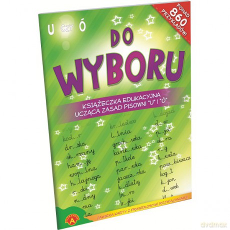 Alexander Książeczka Edukacyjna "U, Ó" [KSIĄŻKA]