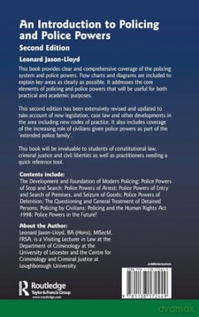 Intro. To Policing Police Powers - Jason Lloyd [KSIĄŻKA]