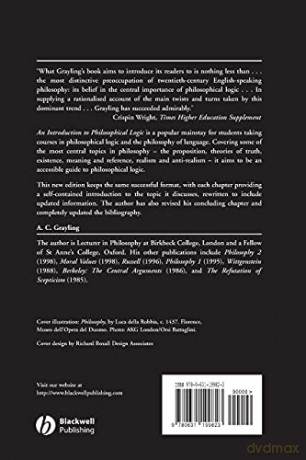 Introduction To Philosophical Logic - A C Grayling [KSIĄŻKA]