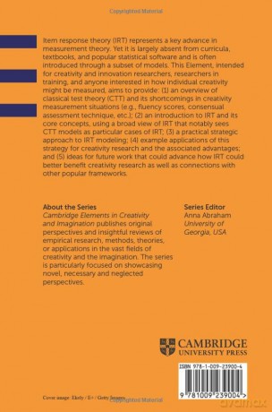 Item-Response Theory For Creativity Mea - Myszkowski Nils [KSIĄŻKA]