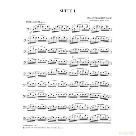 Johann Sebastian Bach: Six Suites For Solo Cello BWV 1007-1012 - Vol.1: Double - Johann Sebasti Bach [KSIĄŻKA]