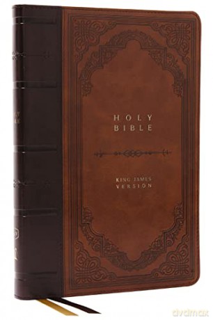 KJV Holy Bible: Giant Print Thinline, Purple Leathersoft, Red Letter, Comfort Print (Thumb Indexed): King James Version (Vintage) [KSIĄŻKA]