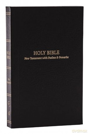 KJV, Pocket New Testament with Psalms and Proverbs, Brown Leatherflex, Red Letter, Comfort Print: KJV, New Testament With Psalms and Proverbs, Black, Red Letter, Comfort Print [KSIĄŻKA]