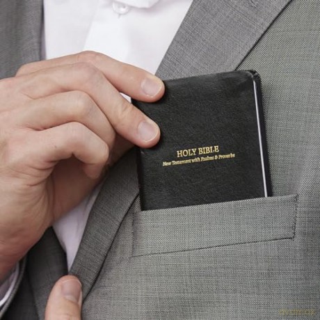 KJV, Pocket New Testament with Psalms and Proverbs, Brown Leatherflex, Red Letter, Comfort Print: KJV, New Testament With Psalms and Proverbs, Leatherflex, Black, Red Letter, Comfort Print [KSIĄŻKA]
