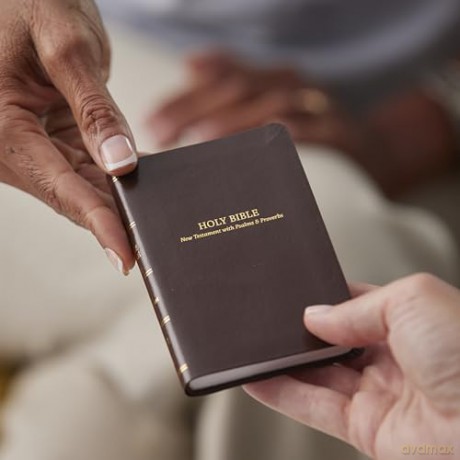 KJV, Pocket New Testament with Psalms and Proverbs, Brown Leatherflex, Red Letter, Comfort Print: KJV, New Testament With Psalms and Proverbs, Leatherflex, Brown, Red Letter, Comfort Print [KSIĄŻKA]
