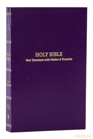 KJV, Pocket New Testament with Psalms and Proverbs, Brown Leatherflex, Red Letter, Comfort Print: KJV, New Testament With Psalms and Proverbs, Purple, Red Letter, Comfort Print [KSIĄŻKA]