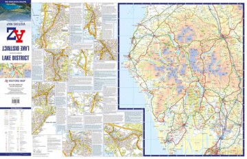 Lake District A-Z Visitors Map - A-Z Maps [KSIĄŻKA]