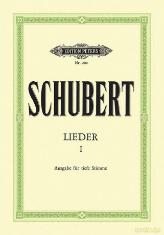 Lieder, Band 1 (Tiefe Stimme) (Songs, Vol. 1 (Low Voice)): 92 Songs, Incl. Die Schöne Müllerin, Winterreise, Schwanengesang (Edition Peters) - Franz Schubert [KSIĄŻKA]
