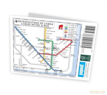 Lisbon Popout Map [KSIĄŻKA]