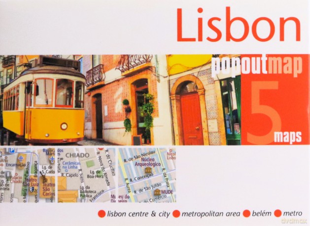 Lisbon Popout Map [KSIĄŻKA]