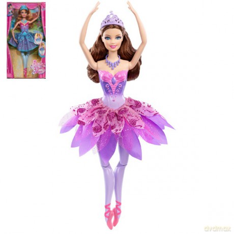 MATTEL Barbie Lalka Baletnica Magiczne Baletki [ZABAWKA]