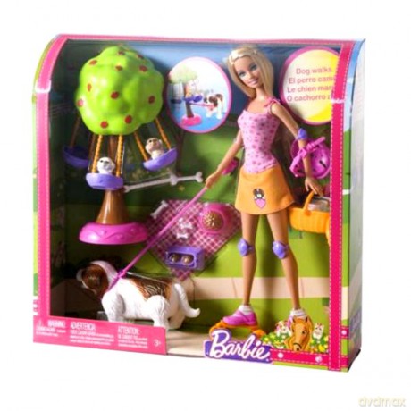Barbie Na Rolkach Z Pieskami [ZABAWKA]