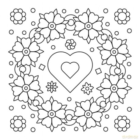 Love Colouring Book - Adams Media [KSIĄŻKA]