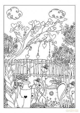 Love Is In The Air Coloring Book - Lindsey Boylan [KSIĄŻKA]