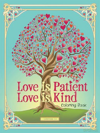 Love Is Patient, Love Is Kind Coloring Book (Adult Coloring Books: Religious) - Jessic Mazurkiewicz [KSIĄŻKA]