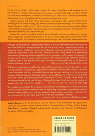 Lyric Theory Reader - Virginia Jackson [KSIĄŻKA]