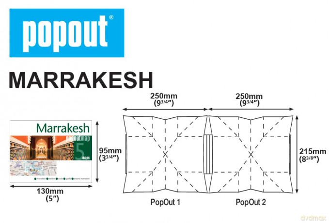 Marrakesh Popout Map [KSIĄŻKA]