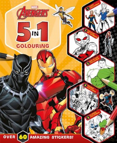 Marvel Avengers 5in1 Colouring [KSIĄŻKA]