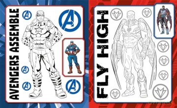 Marvel Captain America 5in1 Colouring [KSIĄŻKA]