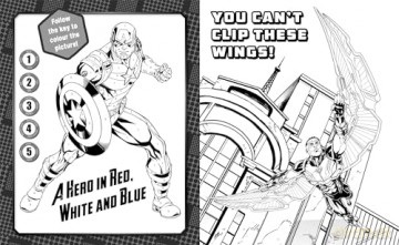 Marvel Captain America 5in1 Colouring [KSIĄŻKA]