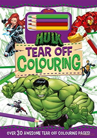 Marvel Hulk Tear Off Colouring - Unknown [KSIĄŻKA]