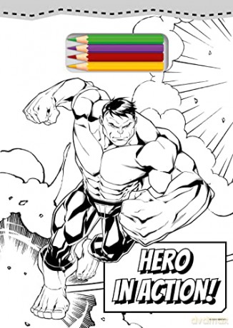 Marvel Hulk Tear Off Colouring - Unknown [KSIĄŻKA]