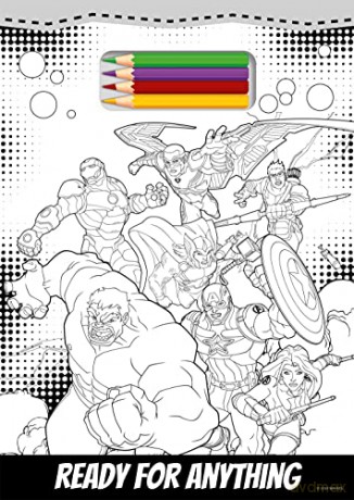 Marvel Hulk Tear Off Colouring - Unknown [KSIĄŻKA]