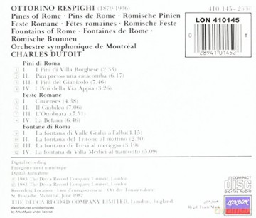 Osm Dut: Resp:Pini Di Roma, Fontane Di [CD]