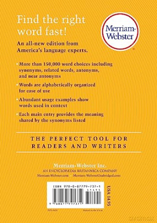 Merriamwebster Thesaurus - Merriam-Web Editors [KSIĄŻKA]