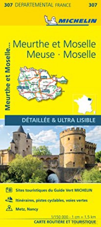 Meuse Meurthe Et Moselle/Map 307 - Michelin [KSIĄŻKA]