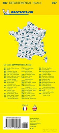Meuse Meurthe Et Moselle/Map 307 - Michelin [KSIĄŻKA]