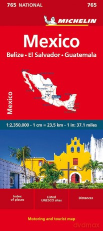 Mexico Michelin National Map 765 - Michelin [KSIĄŻKA]